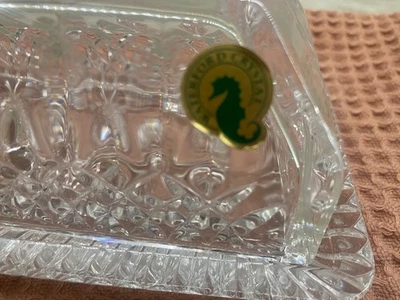 Plato de mantequilla cubierto Waterford Lismore #136103 nunca usado. Sin caja Foto 1 de 4