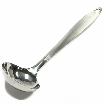 Chef Craft 11.5" Stainless Steel Serving Ladle w/ Brushed Finish Handle - Image 1 of 4