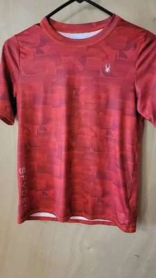 Spyder - Camisa de manga corta cuello redondo para niños - Roja talla mediana 10/12 A13 Foto 1 de 3