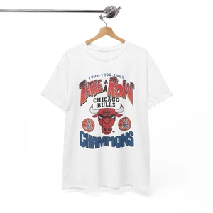 90s Bulls Vintage Jordan Graphic T Shirt S-5XL NEW Unisex Heavy Cotton Tee - Picture 1 of 26