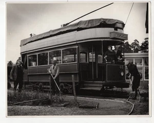 Southampton Tram Motor Museum 1959 Pressefoto - Bild 1 von 2
