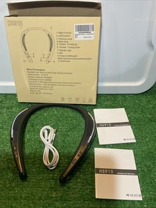 HS910 Sound Partner Wearable Neck Speaker Portable Black Bluetooth New Open Box - Picture 1 of 13