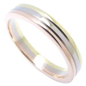 CARTIER B4052200 Vendome Louis Cartier Wedding K18Tri-color Gold ring #55/293686 - Picture 1 of 8