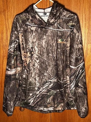 Mossy Oak Hoodie Sweatshirt Mens Size M Camo Outdoors Camping Hunting Fishing - Image 1 of 4