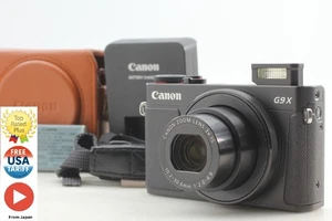 [Near MINT w/Case] Canon PowerShot G9X Mark II 20.1MP Black DigitalCamera JAPAN - Picture 1 of 12