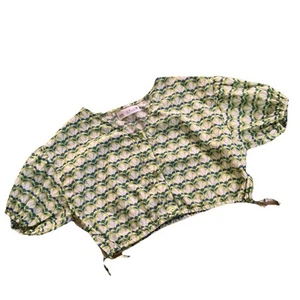 NWOT Zara Girls Geometric Poplin Top, Size 9y - Picture 1 of 6