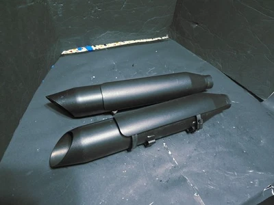 💯Genuine 14-23 Harley Davidson XL1200 883 Sportster Slash Cut Slip On Mufflers - Image 1 of 4