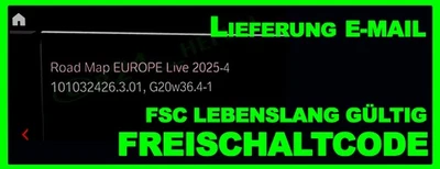 BMW Navi Update Road MAP Europe LIVE MGU 2025-4 / inkl. FSC lebenslang ohne USB - Bild 1 von 4