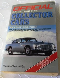 VINTAGE THE OFFICIAL PRICE GUIDE TO COLLECTOR CARS 7TH EDITION 1986 - Picture 1 of 5