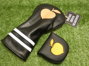Ping Peach Driver Headcover & Mallet Putter Headcover Black/Orange New - Picture 1 of 2