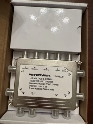 Perfect Vision PV 4802B multi switch 4x8 With Power Supply - Image 1 of 4