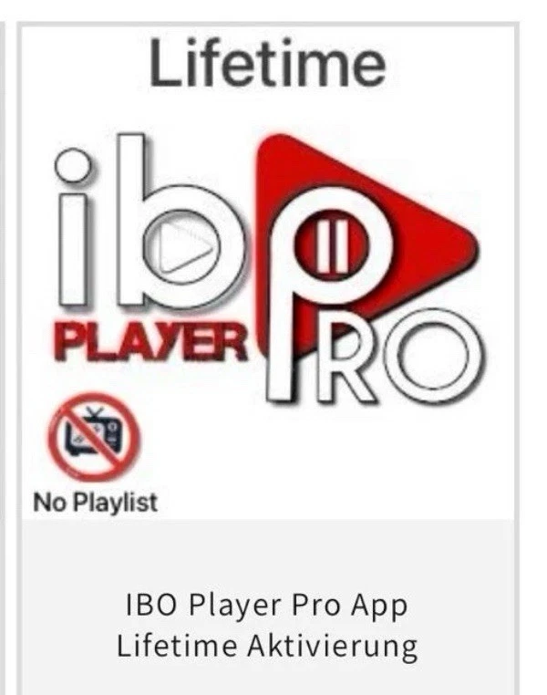 IBO Player Pro - Aktivierung des Streaming-Players - Bild 1 von 1