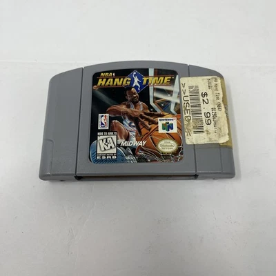 NBA Hang Time (Nintendo N64, 1997) Midway Basketball HangTime Authentic & Tested - Image 1 of 4