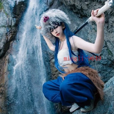 Demon Slayer Hashibira Inosuke Cosplay Costume Full Suit Uniform Halloween Party - Photo 1/4