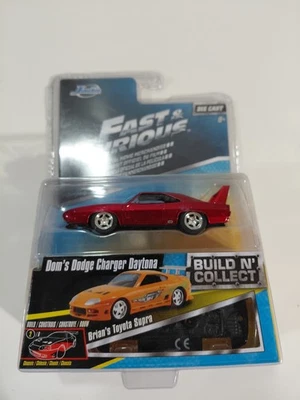 NIP Jada Fast & Furious Build N' Collect 1:64 DieCast Doms Dodge Charger Daytona - Image 1 of 4
