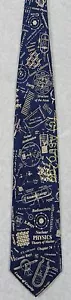 NUCLEAR PHYSICS ATOMIC RADIOACTIVE URANIUM Museum Artifacts Silk Necktie NEW! - Picture 1 of 9