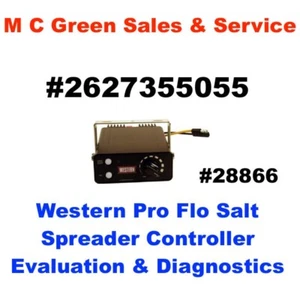REPAIR EVALUATION SERVICE REPORT WESTERN FISHER PRO FLO SALT SPREADER CONTROLLER - Picture 1 of 1