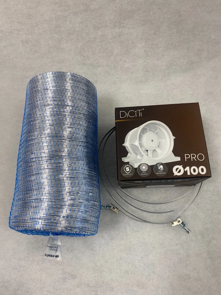 VENTILUTION VENTS Klima Set 110m³/h Abluft AKF Lüfter Grow Ø100