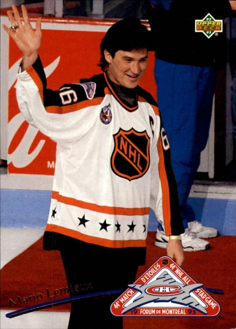 1992 Upper Deck All-Star Locker Series Mario Lemieux Card # 6 MINT condition