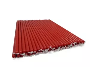 10pcs 20.5cm Red Beeswax Candles свечи красные церковные пчелиный воск - Picture 1 of 1