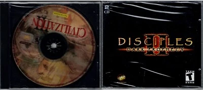 Sid Meier's Civlization III 3 & Disciples II Dark Prophecy Pc Brand New XP - Image 1 of 2