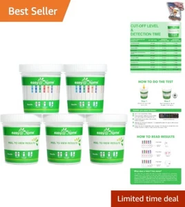 12 Panel Drug Test Cup Kit - THC, COC, MET, OXY, AMP, BAR, BZO, MTD, MDMA, PC... - Picture 1 of 10