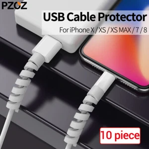 PZOZ 10pcs Cable Protector for Apple iPhone Cable Saver Winder - Picture 1 of 8
