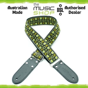 Australian Made DSL 'Wood' 2" Jacquard Weaving Guitar Strap - JAC20-WOOD - Picture 1 of 1