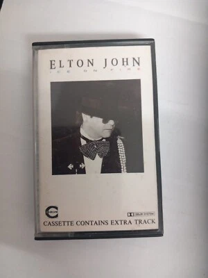 ELTON JOHN - ICE ON FIRE - Uk Chrome Cassette Tape  - Pop - Image 1 of 3