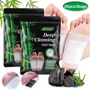 20 stück Entgiftungspflaster Fusspflaster Detox Pflaster Bambus Foot Patch Pads - Bild 1 von 15