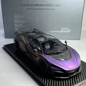 1/18 Peako McLaren 720S Novitec N-Largo Matt Chameleon distribuidor con base de carbono - Imagen 1 de 1