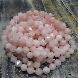 Morganita rosa natural de 8 mm, faceta de corte estrella, aproximadamente 48pcs Franqueo gratis. Vendedor de Oz - Imagen 1 de 3