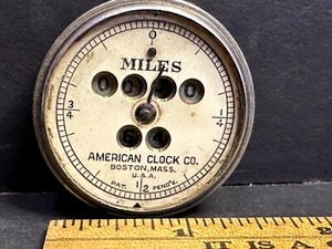as is, VINTAGE or ANTIQUE BICYCLE CYCLOMETER - American Clock Co. Boston Mass. - Picture 1 of 10