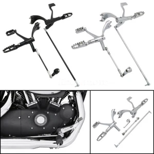Forward Control Foot Pegs Levers Linkages for Harley Sportster XL 1200 883 04-13 - Picture 1 of 11