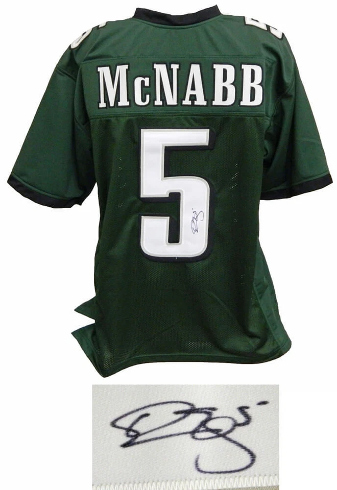 Camiseta de fútbol verde firmada por Donovan McNabb Philadelphia EAGLES - NEGRA Foto 1 de 1