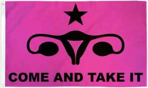 Come & Take It Women's Rights 3x5ft Poly Reproductive Freedom Pro Choice Flag - Picture 1 of 3