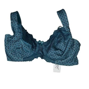 New curve muse unlined blue lace bra 34D - Picture 1 of 8