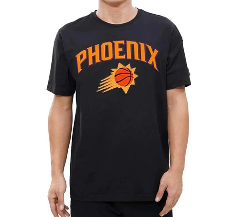 Pro Standard NBA Phoenix Suns Stacked Logo Pro Team Black T-Shirt Men's Size XL Cover
