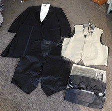 Complete Mans Tuxedo Givenchy Monsieur Bill Blass Brandon Michael 13 Pieces Sz L