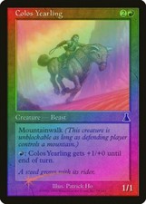 Colos Yearling FOIL Urza's Destiny PLD Red Common MAGIC MTG CARD ABUGames