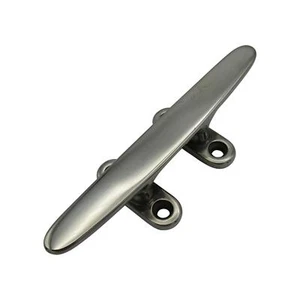 Stainless Steel Mooring Boat Cleat 290MM (Open Base 12 Inch 4 Hole Docking) - Picture 1 of 8