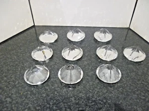 Set of 10 Cut crystal card placement holders - Picture 1 of 3