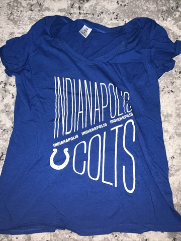 NFL Team Apparel Women’s Indianapolis Colts Short Sleeve Sleepwear Shirt Size M Cover