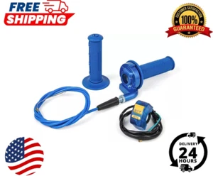 Neu 7/8 22 mm Twist Gas Gas Gasgriff Griffe und Kabel Set mit Ein Aus - Bild 1 von 6