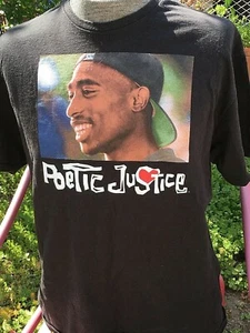T-shirt uomo Poetic Justice XL Tupac Shakur 2Pac film retrò rap hip hop - Foto 1 di 7