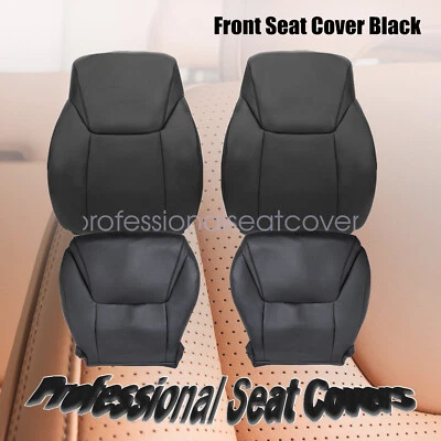 Cubierta de asiento de cuero negra para conductor y pasajero Lexus Lx570 2008-15 superior e inferior Foto 1 de 4
