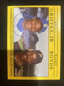 Ken Griffey Jr And Barry Bonds 1990 Fleer 2nd Generation Stars Baseball #710