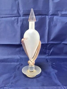 Effe Due Vetri D’Arte Murano matt weiß Karaffe rosa Glas gold Aventurin - Bild 1 von 13