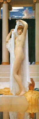 EL BAÑO DE LA PSIQUE BELLEZA NARCISISMO DESNUDO PINTURA FREDERIC BARON LEIGHTON REPRO Foto 1 de 3