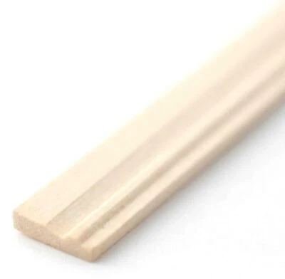 MELODY JANE DOLLS HOUSES Puppenhaus Sockelleiste 18 x 1/2" Fußleiste 457 x 12 mm blankes Holz